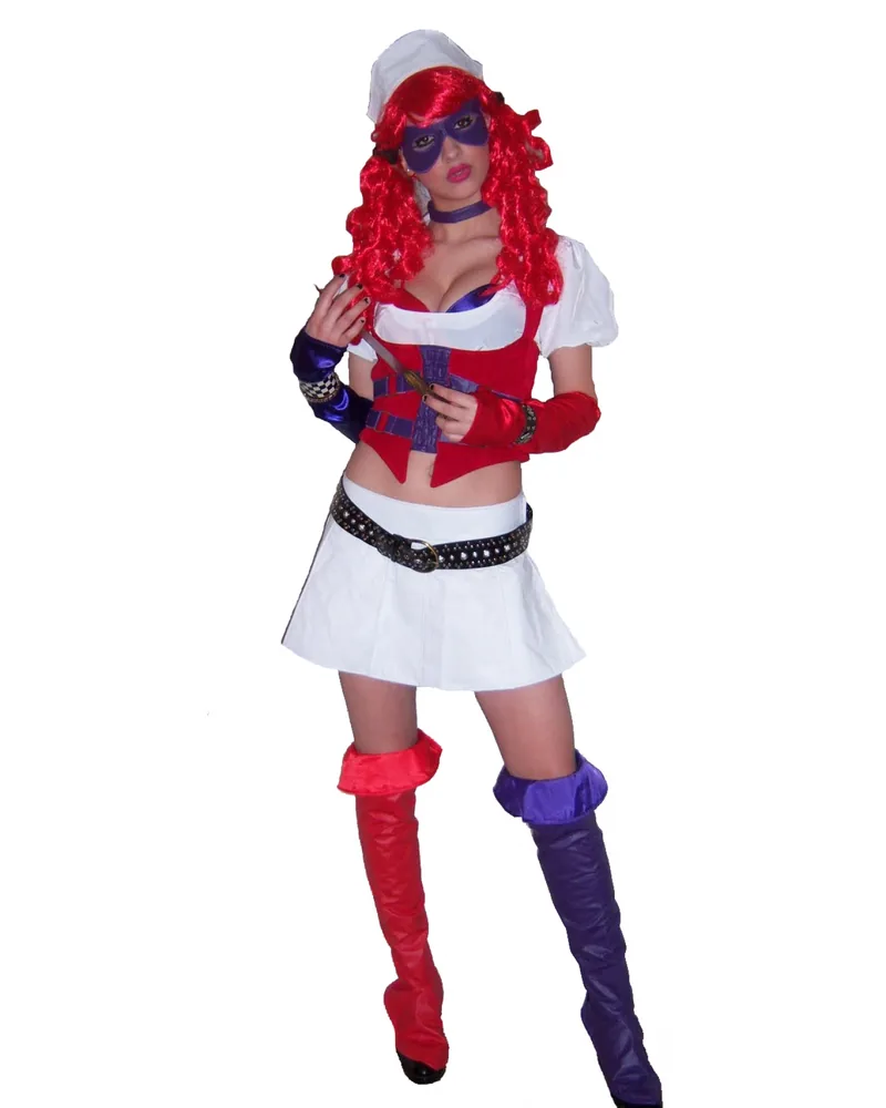 Disfraz de Harley Quinn (Arkham Asylum) - alquiler en Buenos Aires | Disfraces Brujas